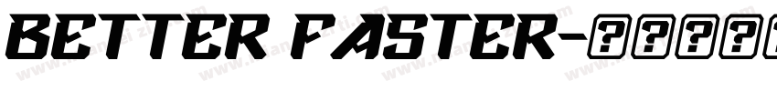 better faster字体转换
